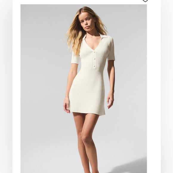 ALO Yoga Dresses & Skirts - ALO Yoga Cream Mini Dress